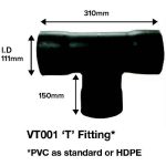 Visqueen T Fitting for Gas Venting System